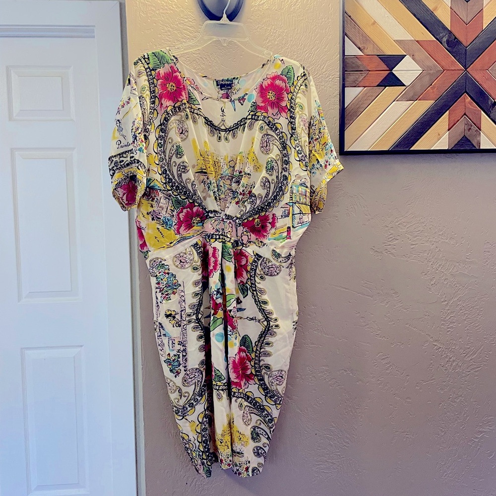 Anthropologie Collette Dinnigan silk dress size 4